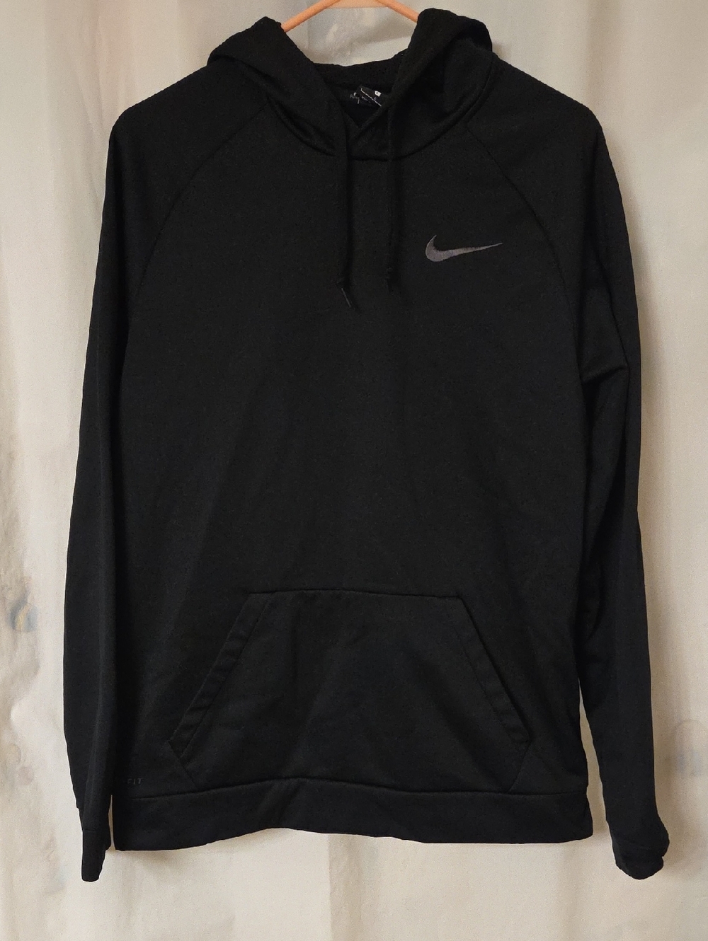 Nike Black Men's Pullover Hoodie with Reflective Swoosh